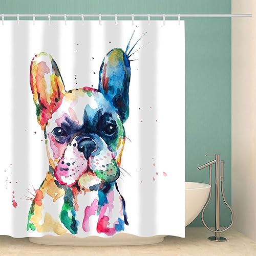 Abaysto - Juego de cortinas de ducha con ganchos, diseño de piña de mármol rosa en colores pastel y gris