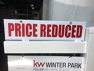 Real Estate Sign Riders, 5 Pack PRICE REDUCED Sign Rider 6†x 24