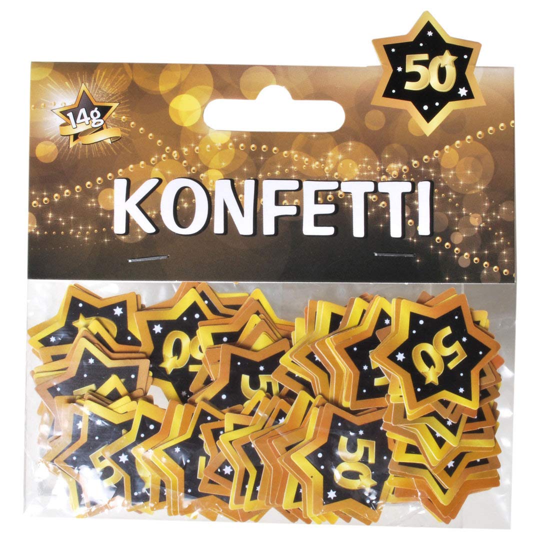 Udo Schmidt GmbH & Co Confettis – 14 G – Noir/doré – Nombre