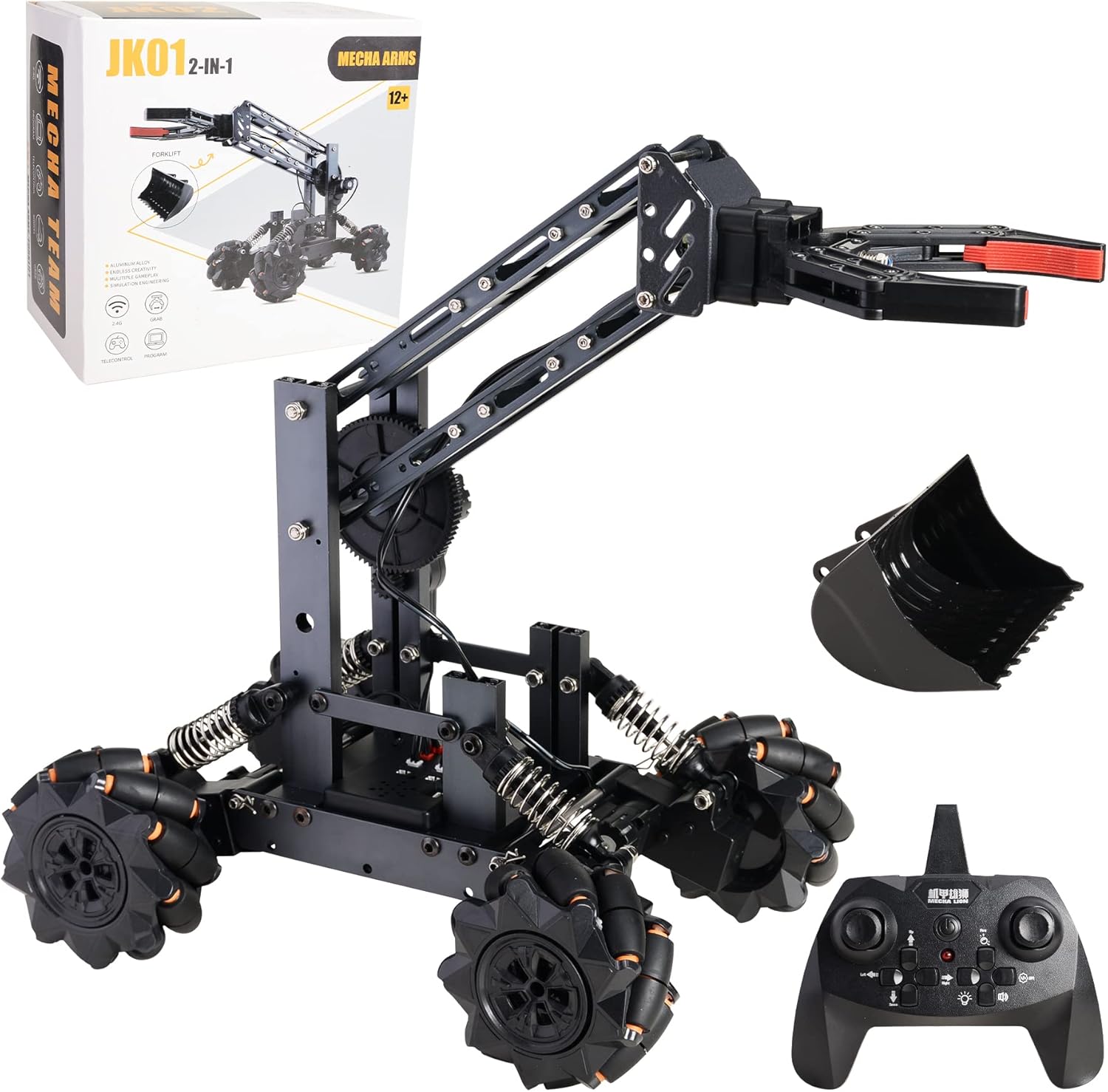 Amazon.com: Meryi Robot Kits - Robotic Arm Kit and Excavator,2-in 1 ...