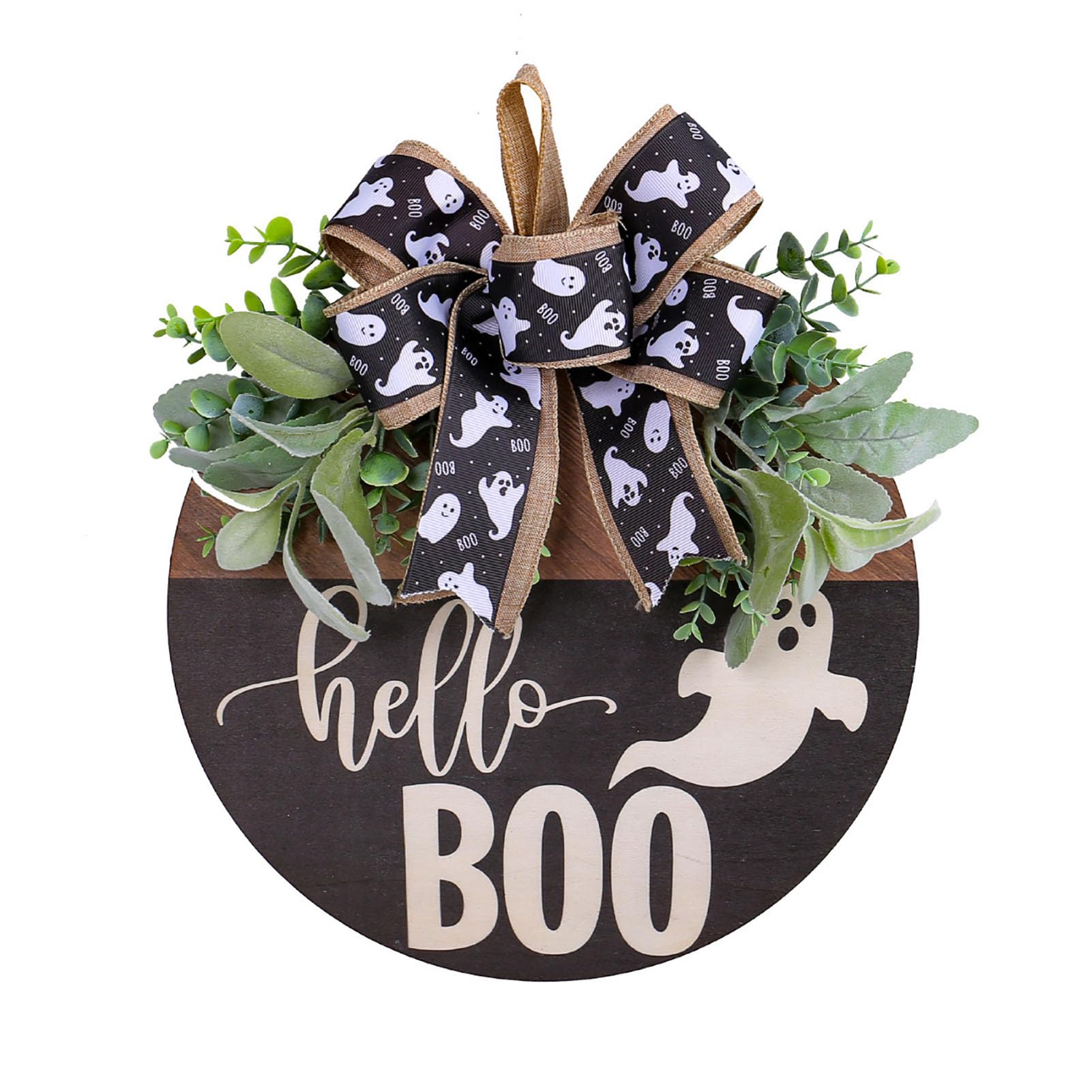 Cartello Sospeso per Halloween,Ornamento per Porta Tema Fantasma