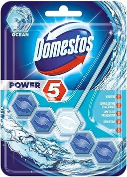 Domestos Power 5 Toilet Block - 55 g Ocean