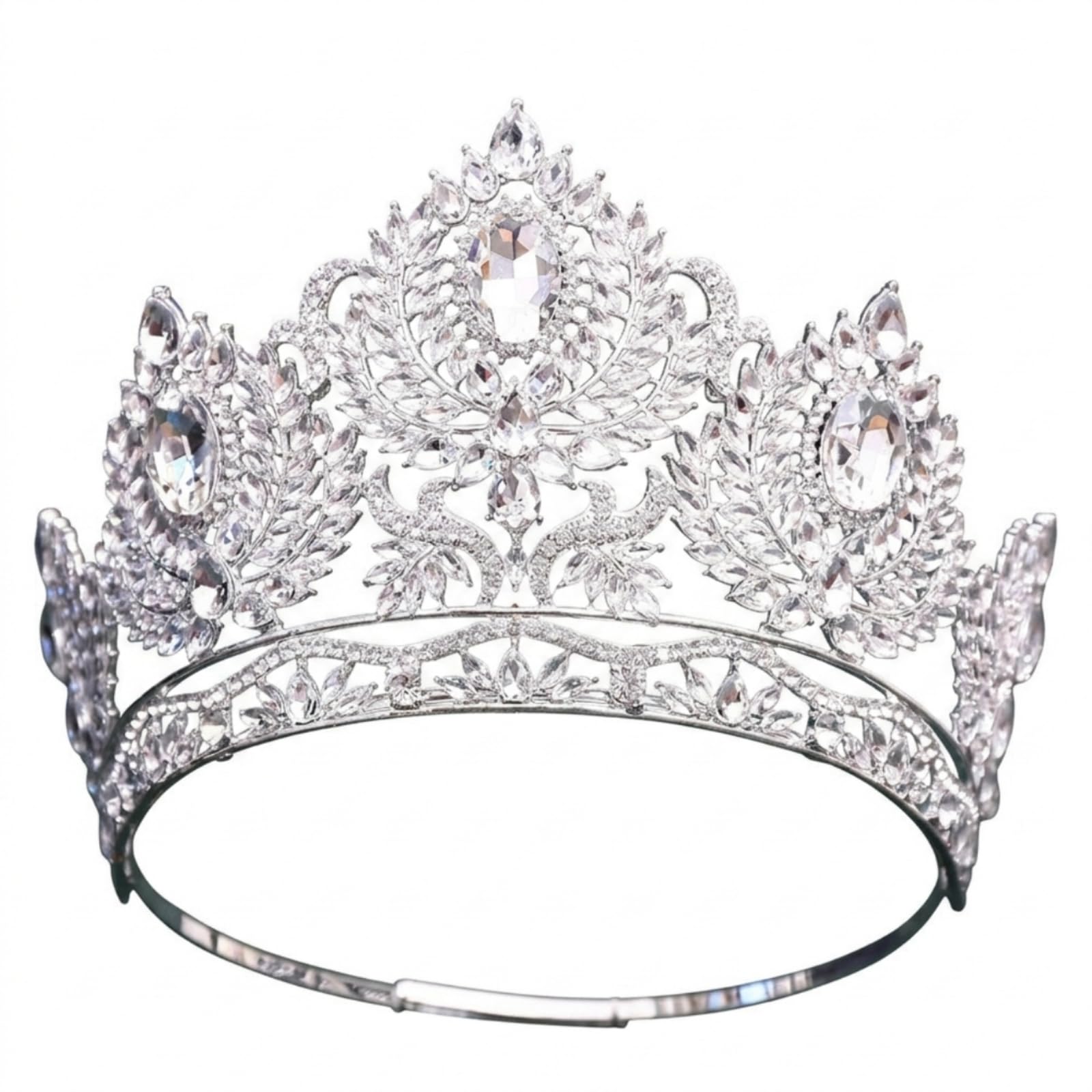 MagiDeal Tiara da Sposa con Tiara Brillante Corona Barocca per Spose, Servizi Fotografici