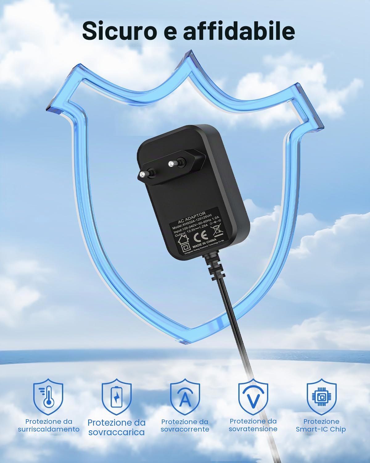 Alimentatore 15W Cavo di alimentazione Compatibile con Alexa Echo Dot 3a 4a 5a Gen Echo Show 5 1a 2a Gen Echo Spot Echo Pop Fire TV Cube Caricatore Caricabatterie Adattatore Charger 1.8m