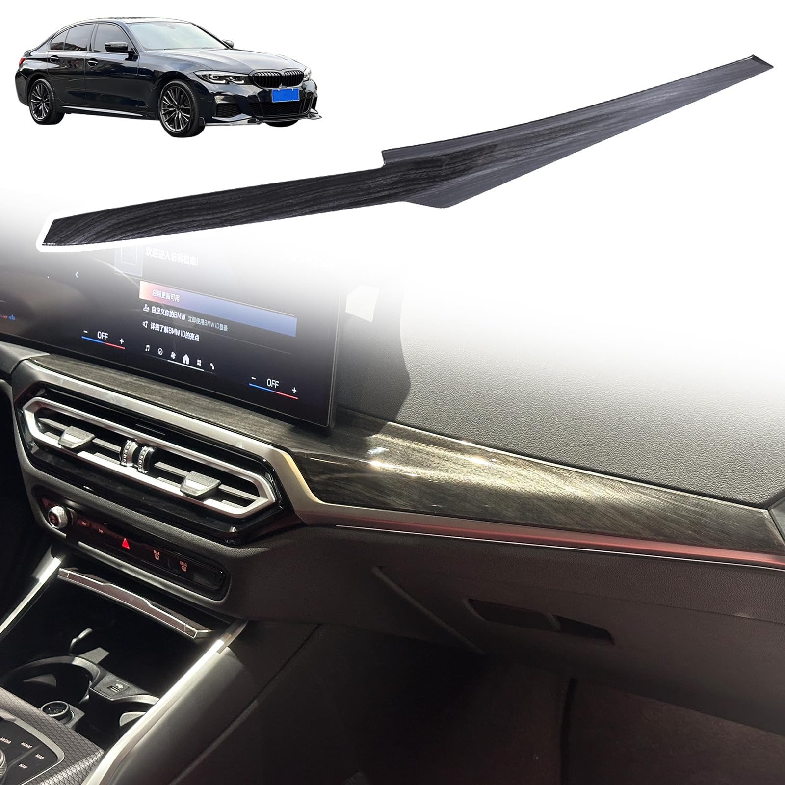 Amazon.com: Car Dashboard Panel Trim Strips Cover For BMW 3 4 Series i3 ...