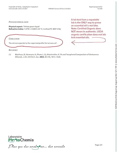 Miniatura 3 de Aceite de tamanu puro extraído mediante prensado en frío el mejor tratamiento para psoriasis eczemas cicatrices causadas por el acné hongos en las