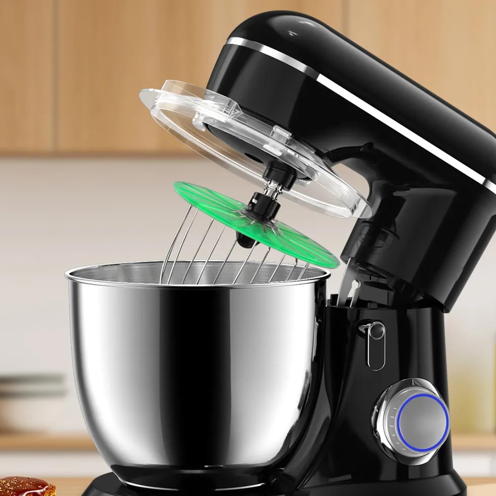 Kippkopf Spritzschutz HOMSFOU Spritzschutz Für Küchenmaschinen - Keramik Rührschüssel Abdeckung Mixer Zubehör