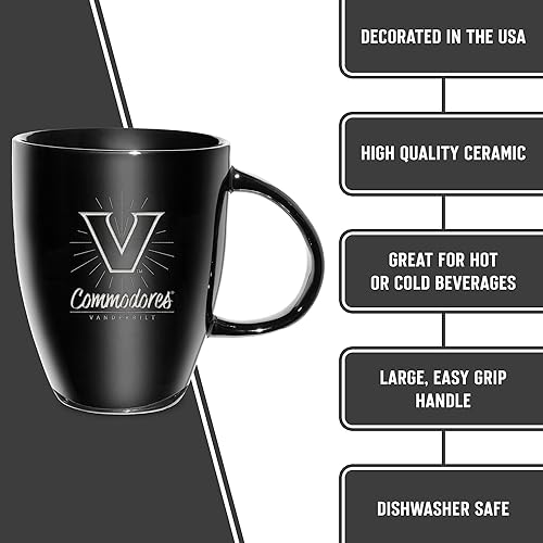 Vista 37 de Rico Industries NCAA - Taza de cerámica con grabado láser, 18 onzas, café y té