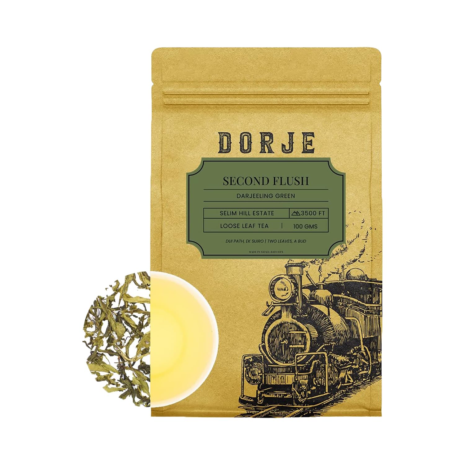 DORJE TEAS Darjeeling Green Second Flush Tea | 100 gm (Pack of 1) | Muscatel Flavour, Premium loose leaf high in Antioxidants | 40 Cups (B09FHKDDBT) Amazon Price History, Amazon Price Tracker