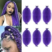 Vista 30 de Extensiones de cabello afro rizado Ginger 12 pulgadas, trenzas Marley de cabello trenzado elástico 350, extensiones de cabello afro rizado y rizado