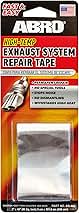 ABRO Exhaust Tape: Muffler Repair Kit, High Temp Aluminum Bonding Agent Exhaust Leak Tape, Fast, Economical, Permanent Solution to Stop Noise and Seal Out Dangerous Fumes, No Special Tools Required