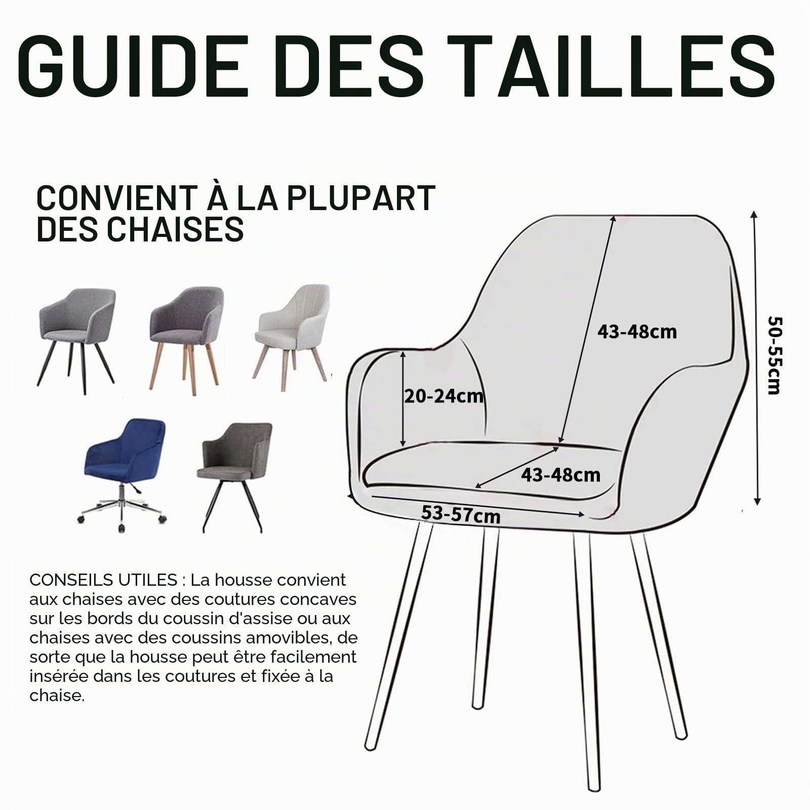 Alishomtll Lot de 4 housses de chaise extensibles en velours universel avec accoudoirs - Détachables et lavables - Pour chaises de salle à manger, cuisine, banquet, mariage et fête (Camel, lot de 4