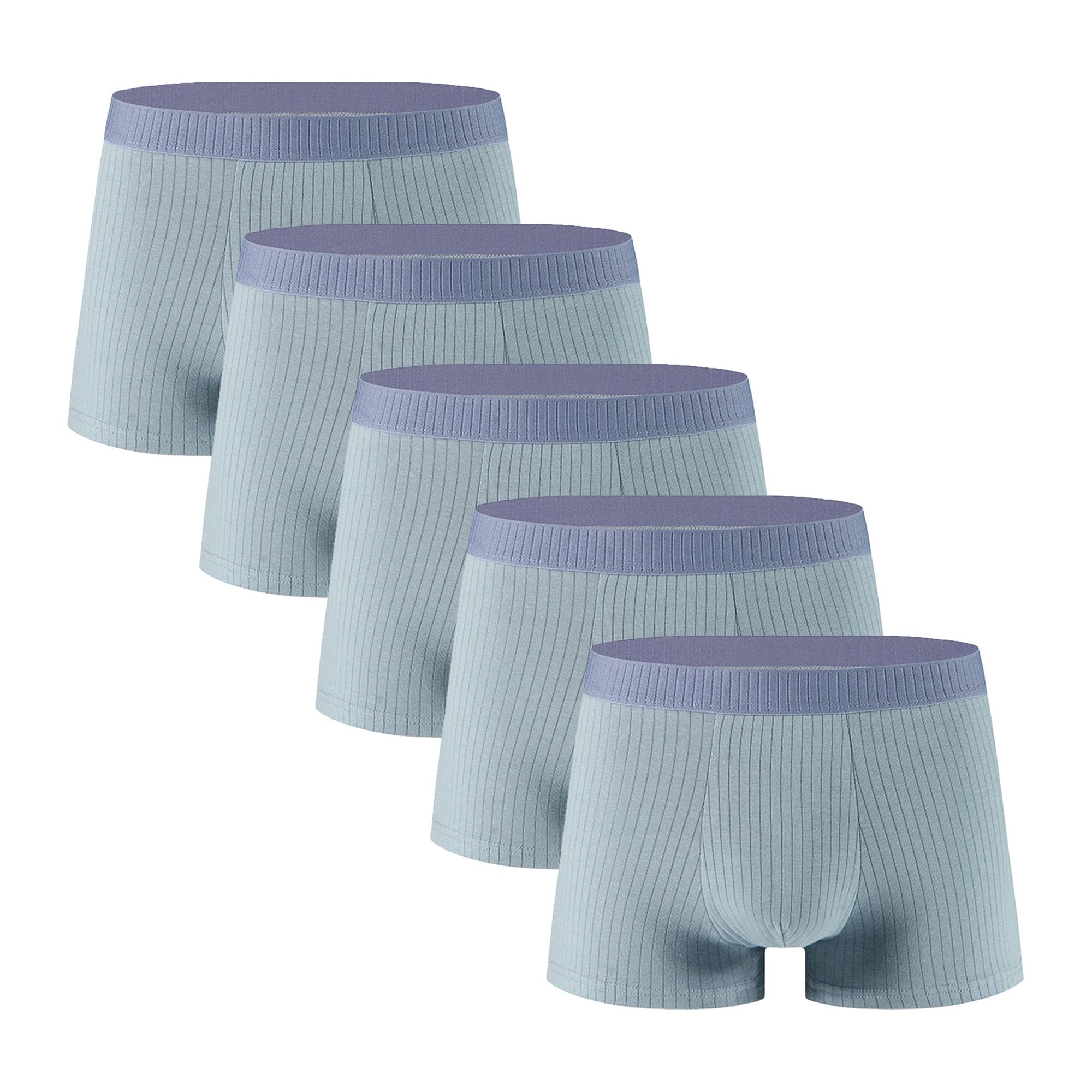 JEShifangjiusu - Boxer da uomo, in cotone confortevole, morbido, assorbe l'umidità, confortevole, confezione multipla