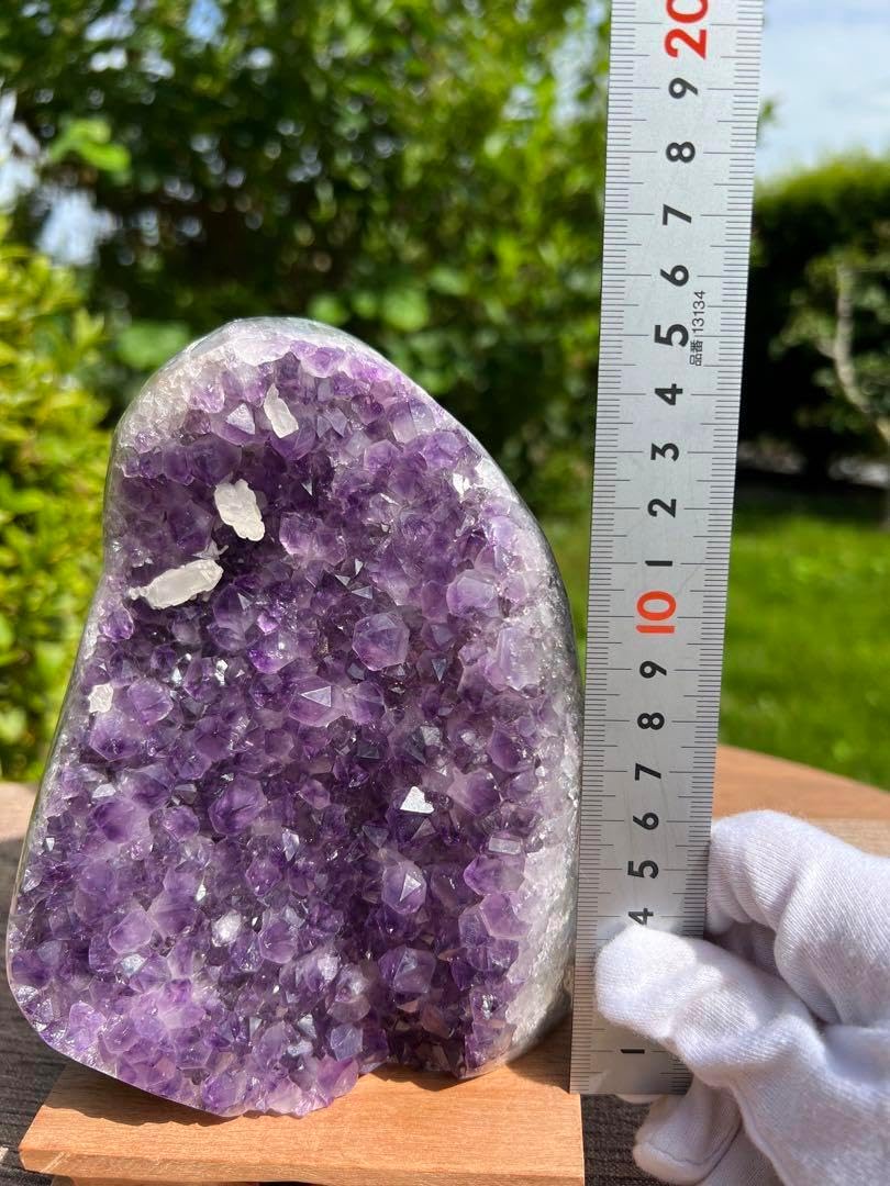 アメジストドーム クラスター カルサイト共生 ウルグアイ産 Z