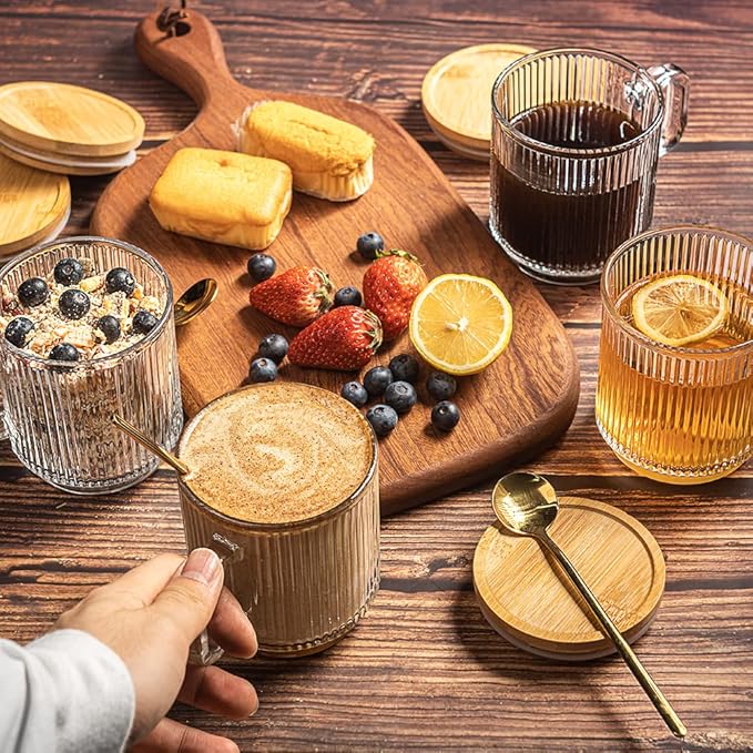 Versatility is key with these Combler Glass Coffee Mugs. They can hold a variety of hot beverages, from lattes and cappuccinos to teas and, of course, coffees. Whether you're updating your coffee bar accessories or indulging in a little self-love, these mugs seamlessly blend elegance and practicality.