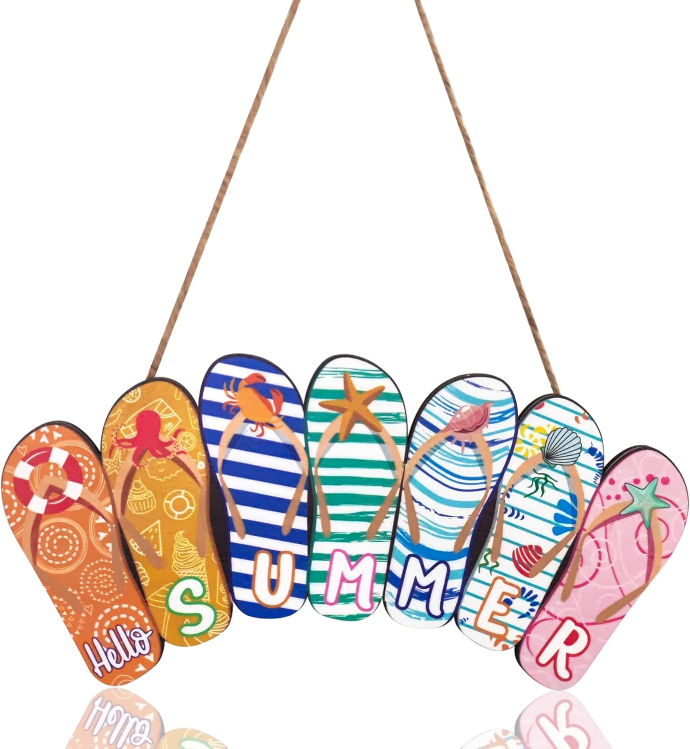 Wooden Slippers Hanging Sign Hello Summer Uganda Ubuy