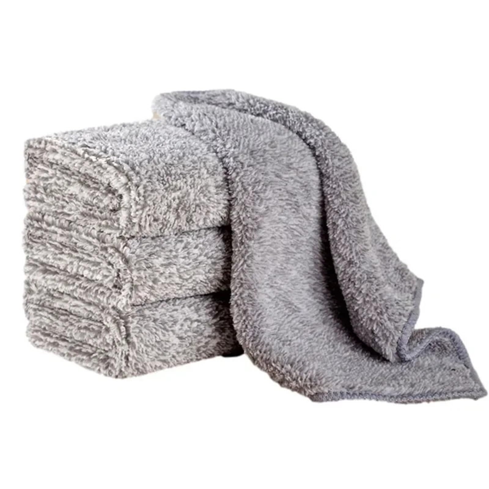 5Pcs Microfiber Kitchen Towels,Oil Absorbent Lint Free Cleaning Cloths