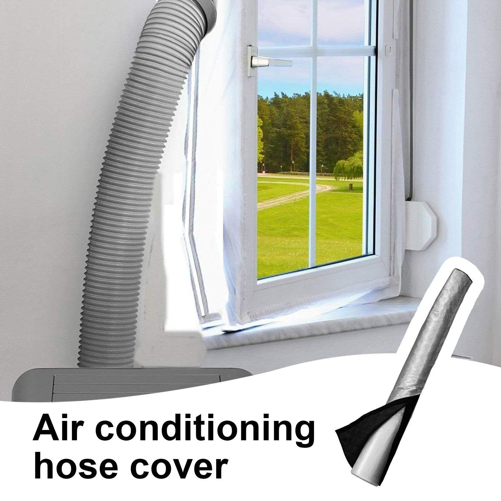 Copertura Per Tubo Condizionatore Portatile - Rivestimento per Riduzione Calore del Tubo del Condizionatore - Protezione Universale Per Tubazioni Aria Casa Ufficio Albergo