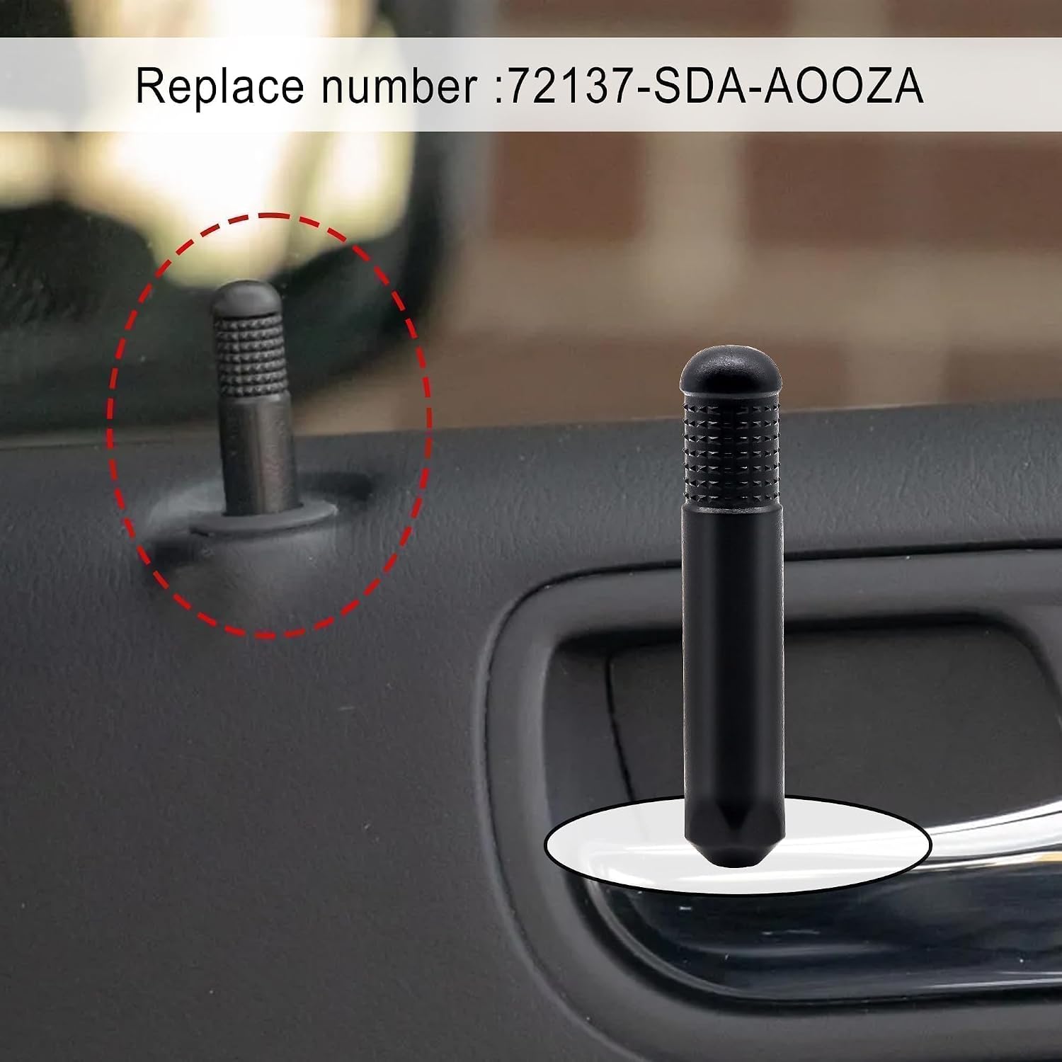 2PCS Door Lock Rod Knob Door Locking Pin Pull Button Fit for Honda Accord 2003-2007 for Honda Odyssey Touring 2005-2010 for Acura TL TSX 2004-2008 Replace 72137-SDA-A00ZA
