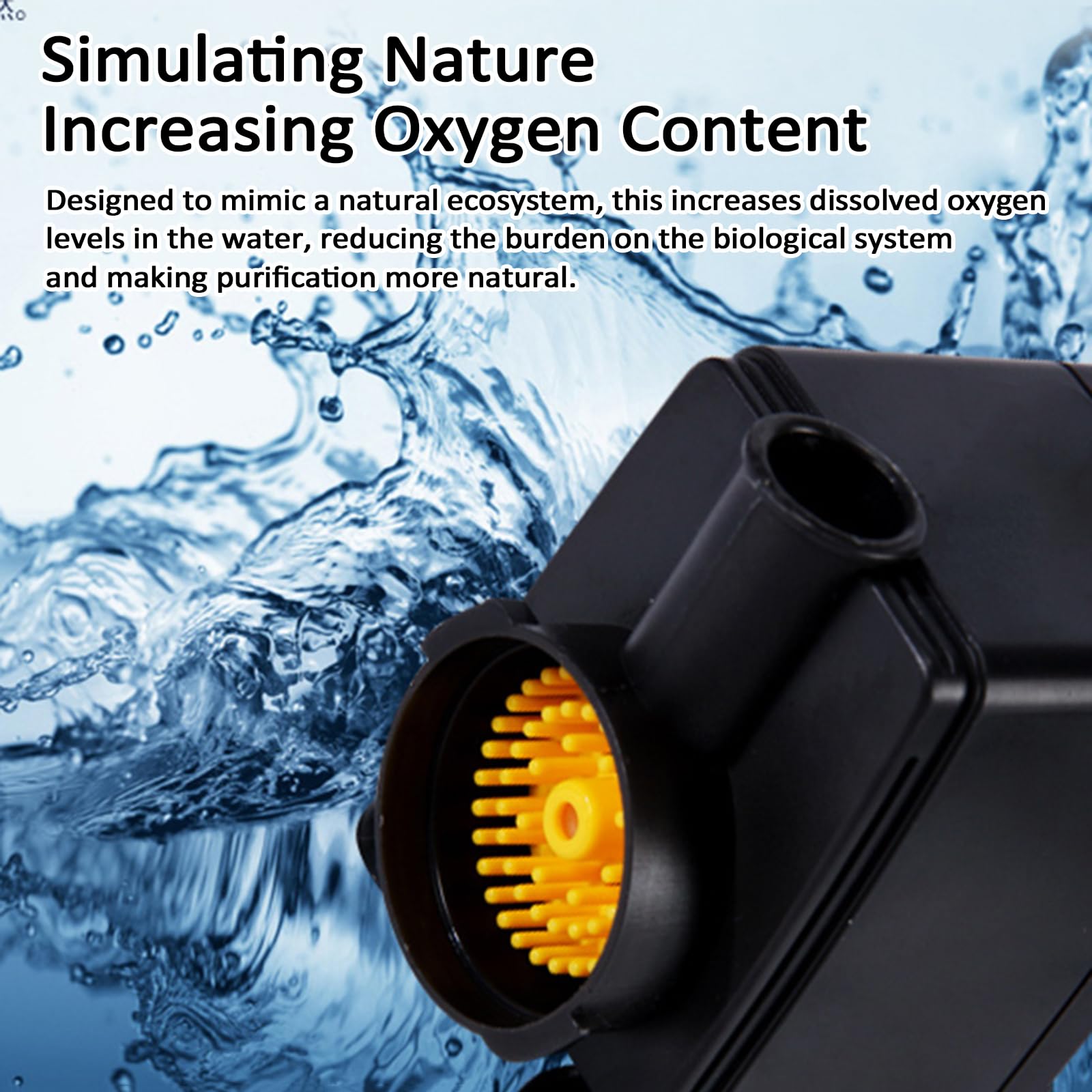 Skimmer De Superficie para Acuario De 100-150L, Skimmer De Caudal De 730L/H, con Cepillos De Aguja/Silenciador De Entrada De Aire/Soporte De Altura Ajustable En 3 Niveles, para Acuario (8W)