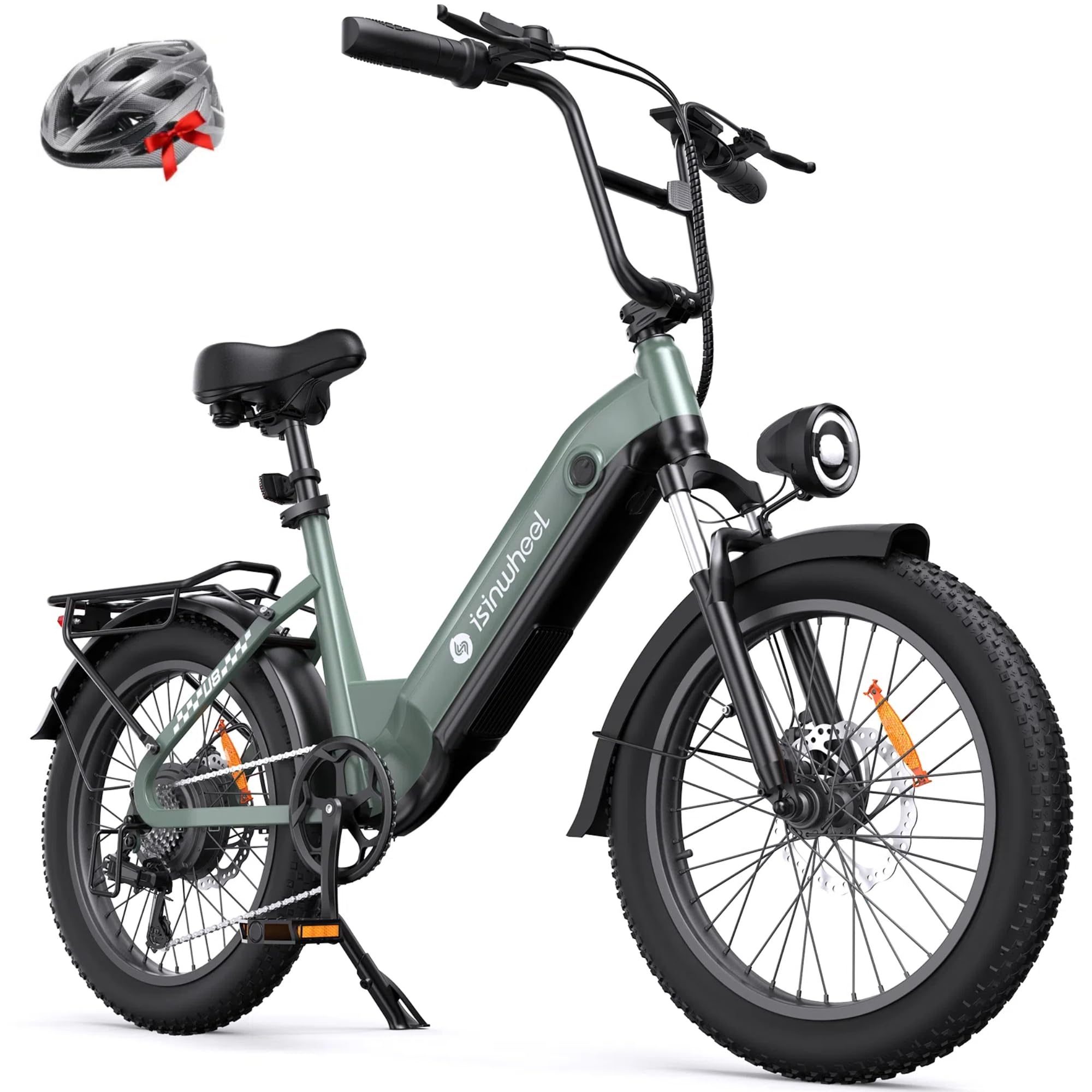 isinwheel U8 Electric Bike for Adults,1000W Peak Motor Ebike,Max 20/28MPH 75-105Miles Range Electric Bicycle,48V 13AH/18AH Battery Commuting 20