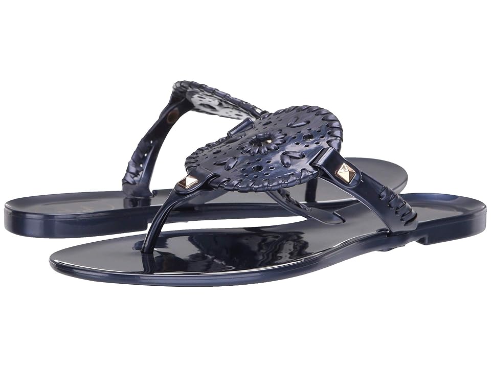 

Jack Rogers Pearlized Georgica Jelly (Midnight) Women's Shoes, Navy