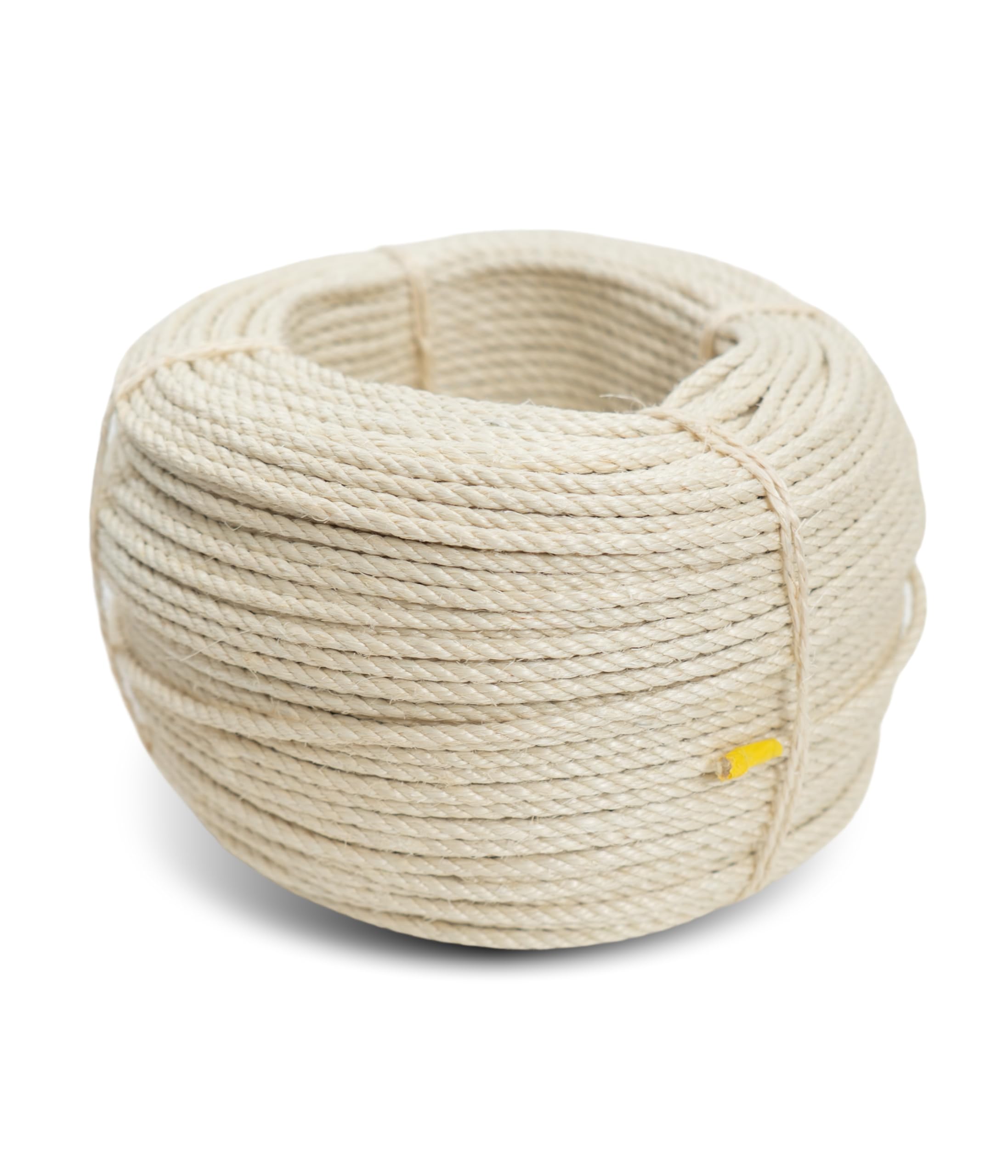 Seil-Shop Sisalseil 6/8/10mm - versch. Längen, 100% Naturprodukt - ohne Zusatzstoffe SPITZENQUALITÄT Sisal Schnur für Kratzbaum (6mm - 50m)