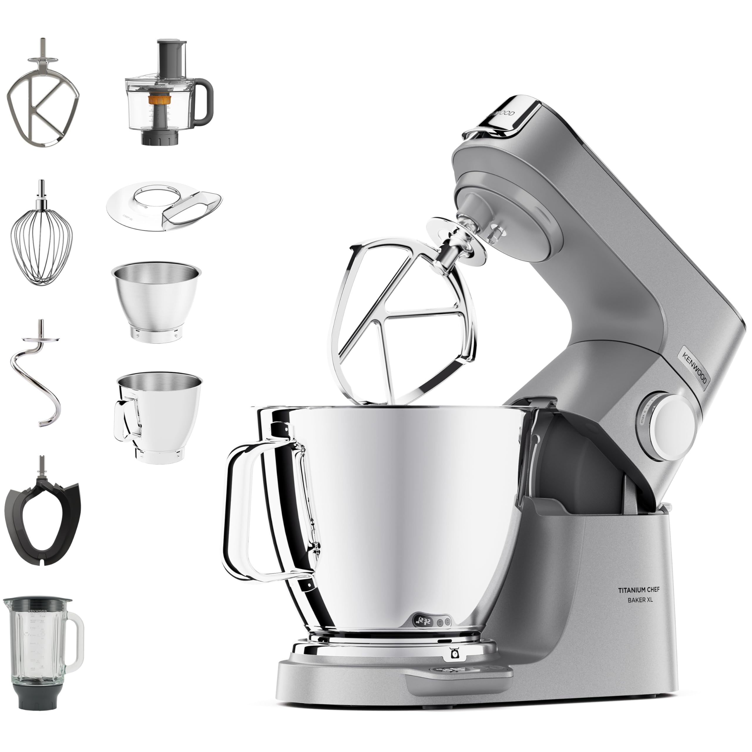 Kenwood Titanium Chef Baker XL KVL85.424SI Küchenmaschine mit...