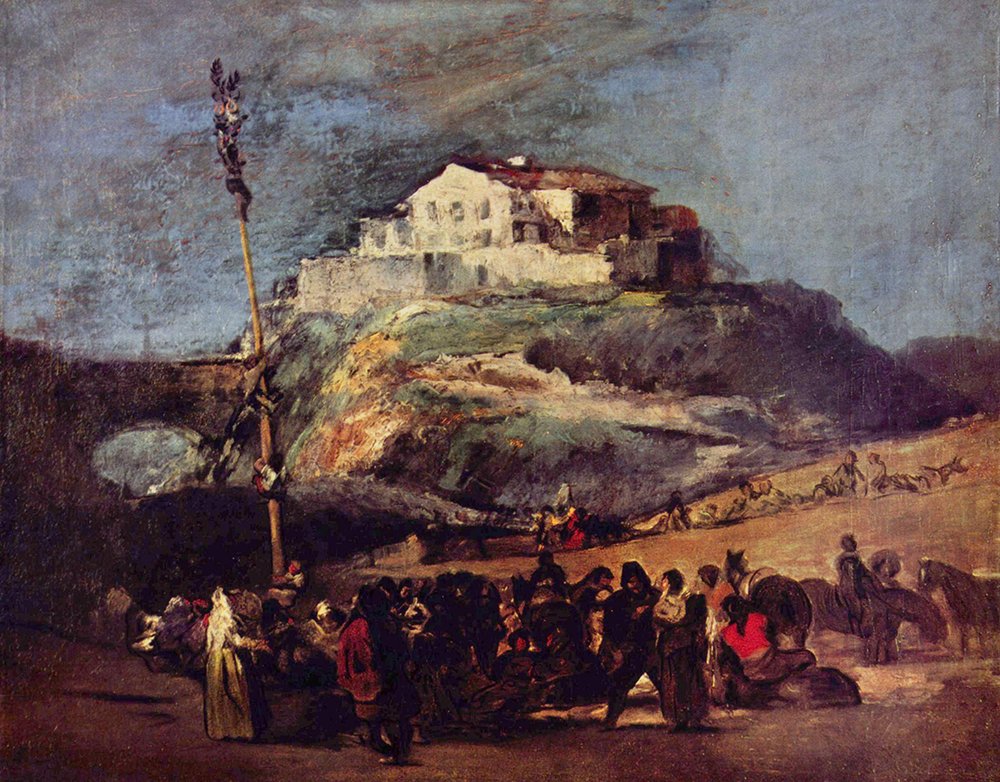 Francisco de Goya The City tableau extra large affiche cadre noir