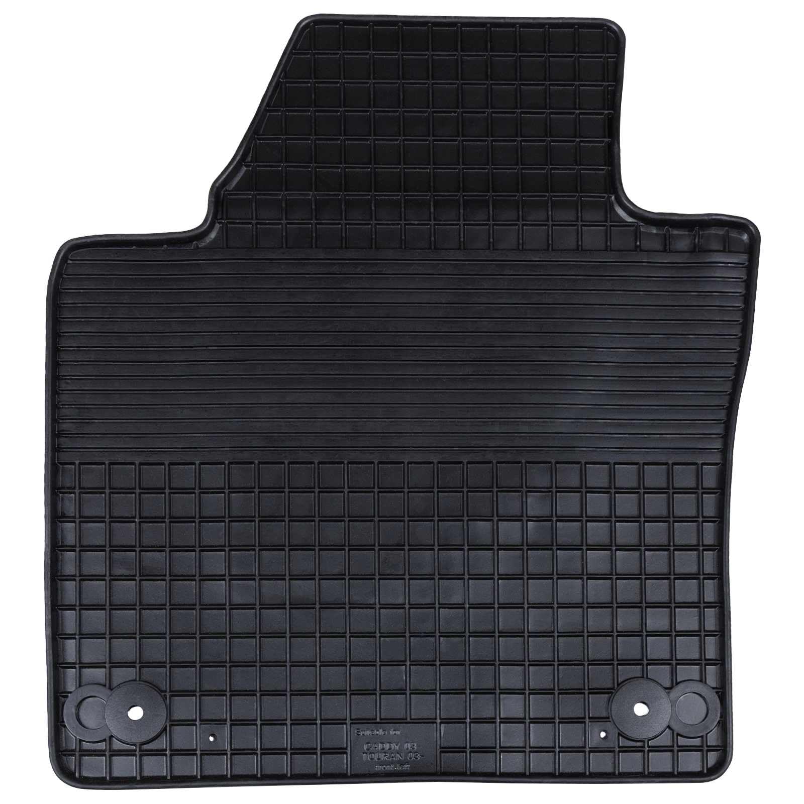 Dywaniki samochodowe, czarne, gumowe, 4 sztuki, pasują do VW CADDY 2003-2020, antypoślizgowe, lekkie, łatwe w utrzymaniu, wytrzymałe akcesoria do ochrony wnętrza pojazdu i porządku