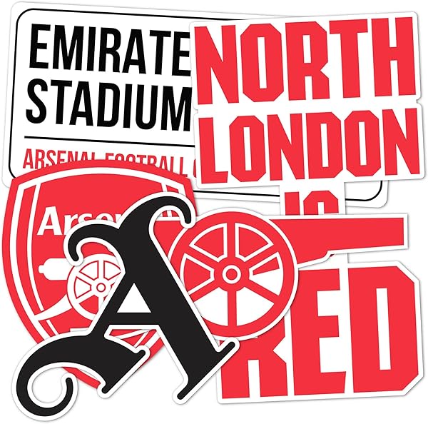 Desert Cactus Arsenal FC Sticker Gunners Decal Vinyl English Football Soccer Laptop Water Bottle Car Scrapbook Sheet (Type 2-5)