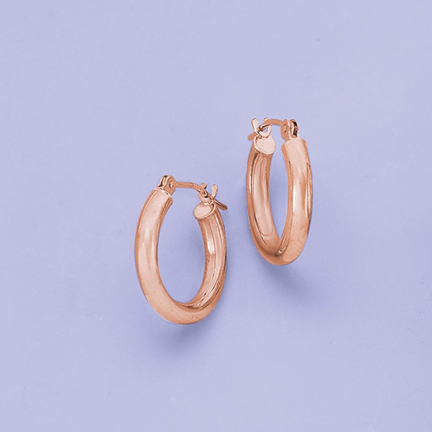Ross-Simons 2.5mm 14kt Rose Gold Hoop Earrings - Image 4