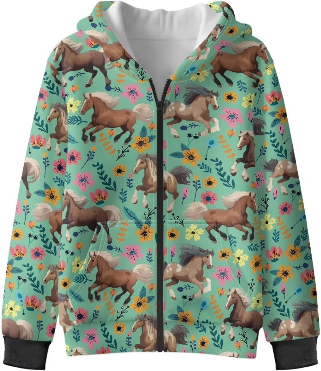 Bulopur Zip Up Hoodie for Girls Soft Cozy Warm Long Sleeve Sweatshirt Jacket Trendy Hoodies Winter Clothes