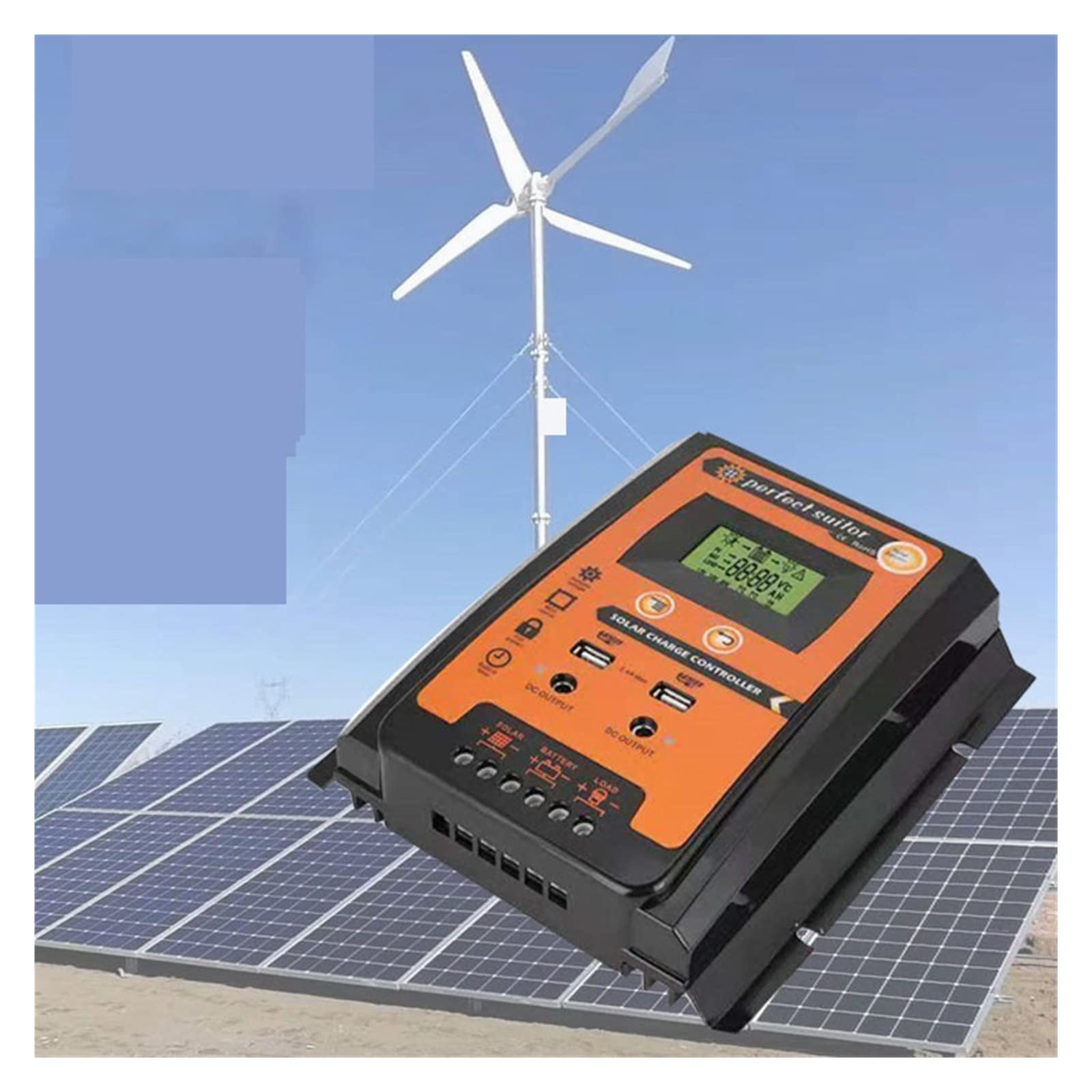 Controller Ibrido Eolico-Solare Regolatore for Pannelli Fotovoltaici Ibrido Eolico-Solare Universale for Solari(40A)