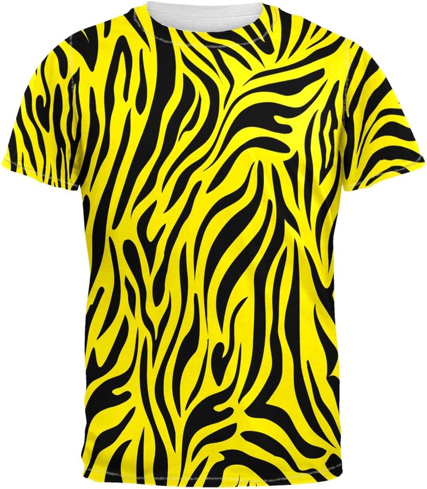 Animal World Zebra Print Pink Sublimated Adult T-Shirt