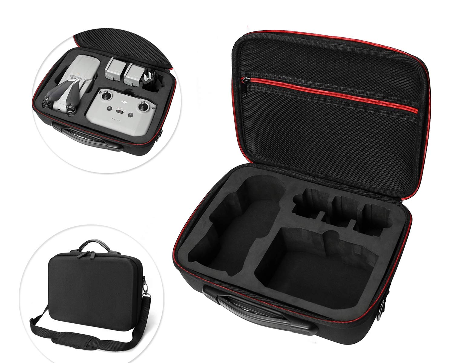 TineerMavic Air 2 Drone Remote Controller Protective Box - Portable EVA Hard Handbag Waterproof Storage Bag Travel Carrying Case for DJI Mavic Air 2 Accessories