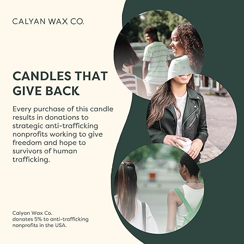 Miniatura 9 de Calyan Wax Co. Oakmoss & Amber - Vela perfumada de 3 mechas 43 horas de combustión Velas de soja de lujo de 3 mechas Velas de cera de soja no