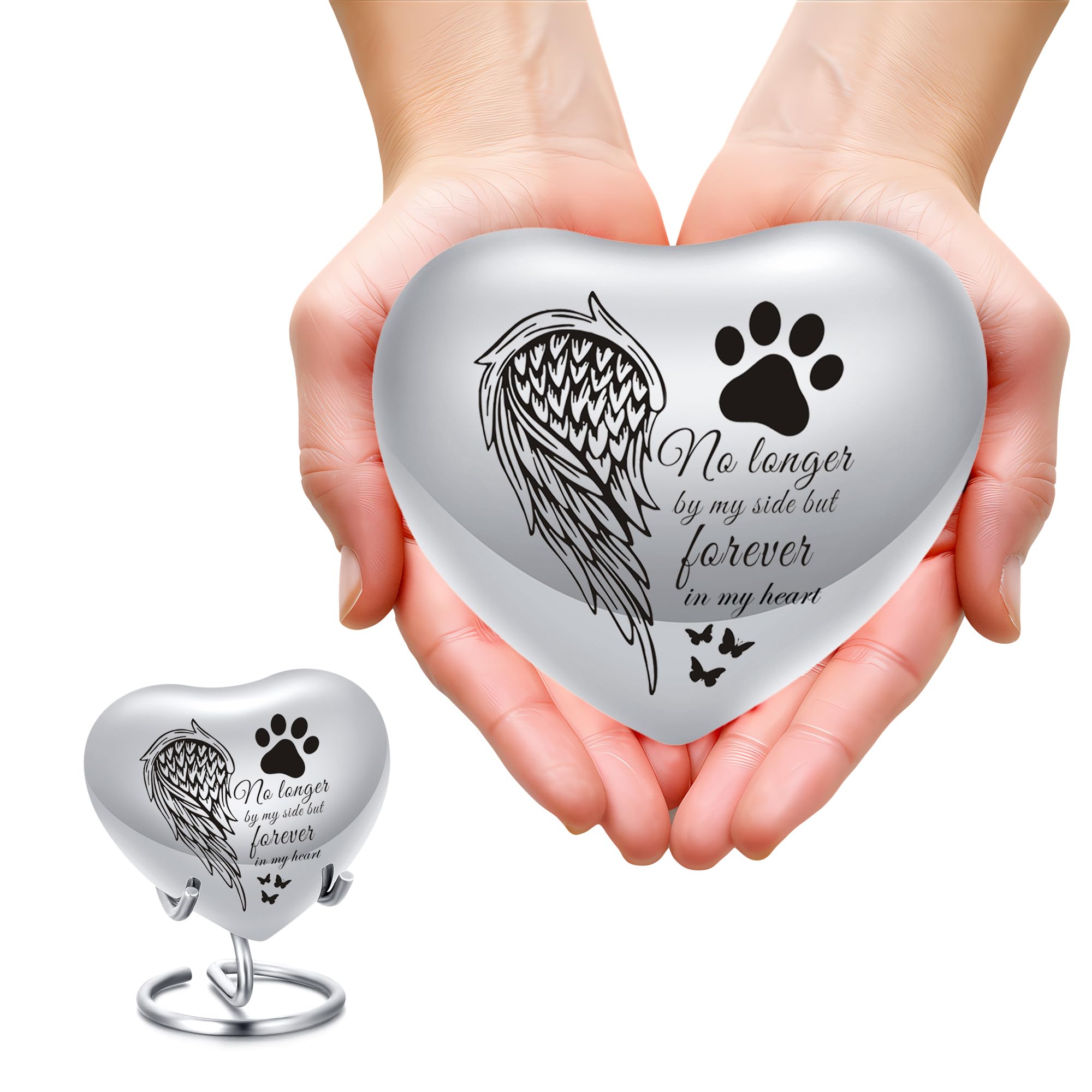 QGJNSGC Heart Shaped Urns for Human Ashes, Small Urns for Pet Ashes Heart Shaped Urn for Cat Dog Ashes Mini Urn