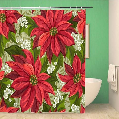 Cortina de ducha con diseño de cabeza de león y pintura digital en tela de poliéster frontal, 60.0 x 72.0in, impermeable, con ganchos