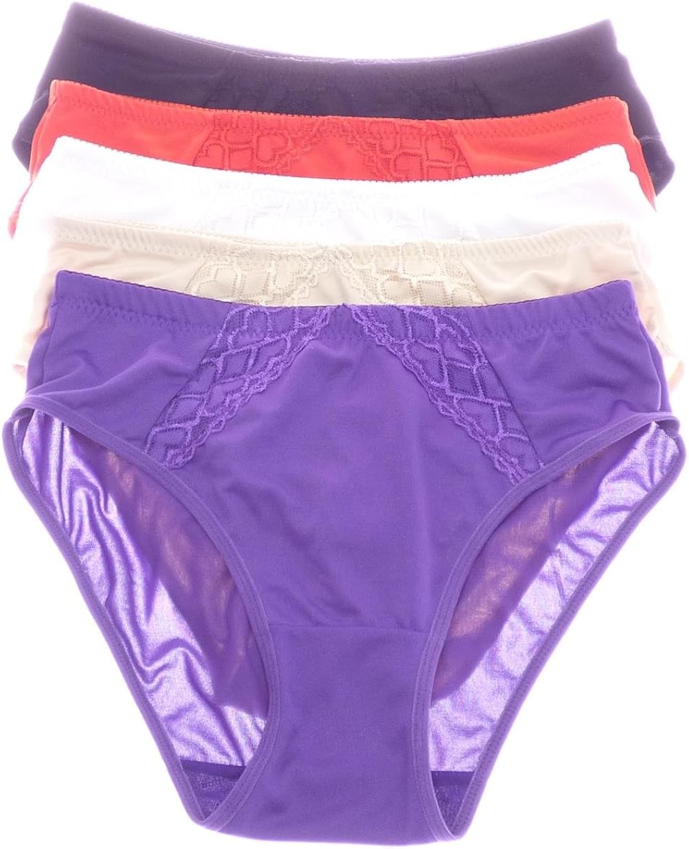 Aisle Women's 5 Pack Bikini Style Panties Various Styles XXLarge