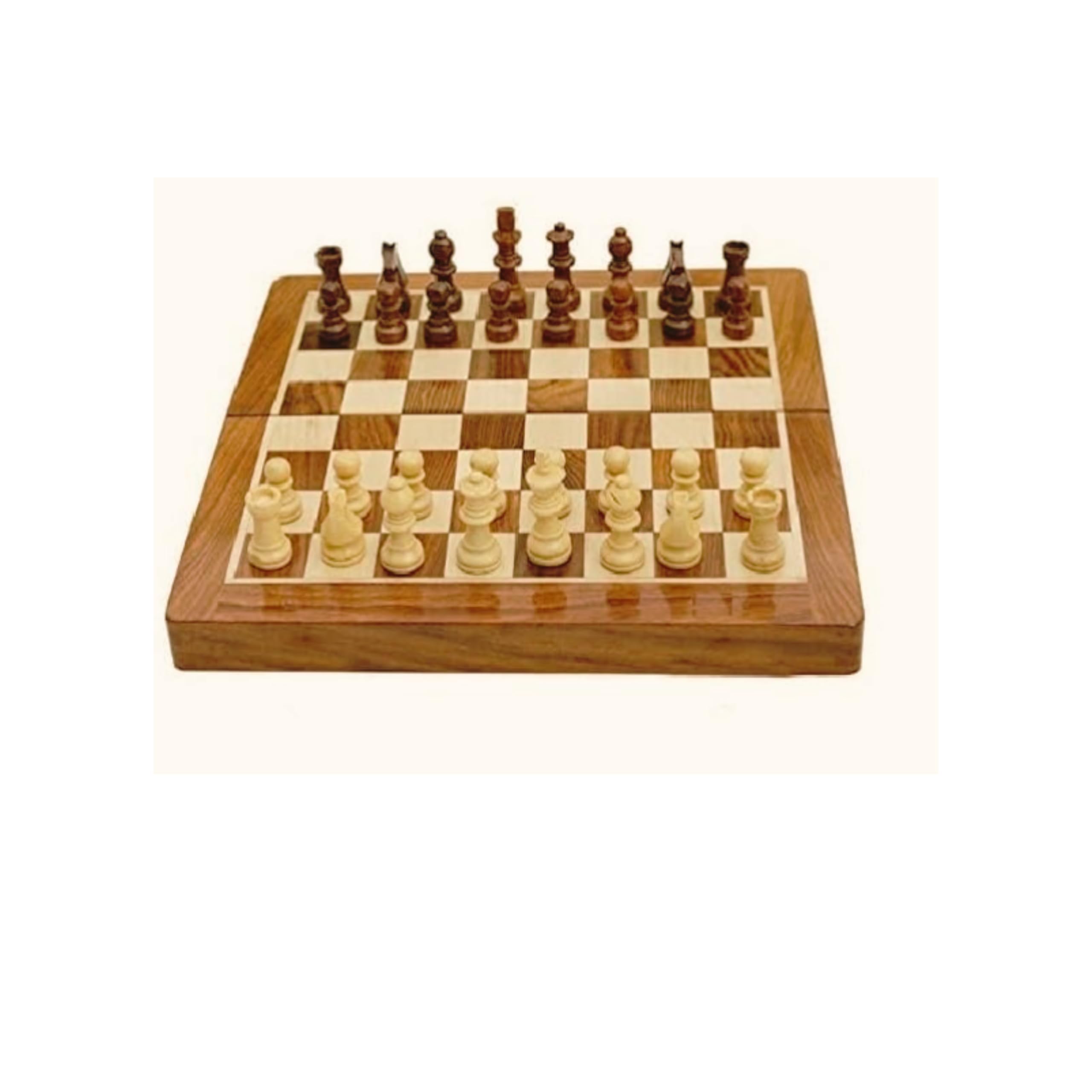 MIRTH 12x12 Inches Wooden Handcrafted Foldable Magnetic Chess Set for 2 Players - Magnetic Pieces, Ideal for Kids & Adults (Brown) (B0D9TBJDVM) Amazon Price History, Amazon Price Tracker