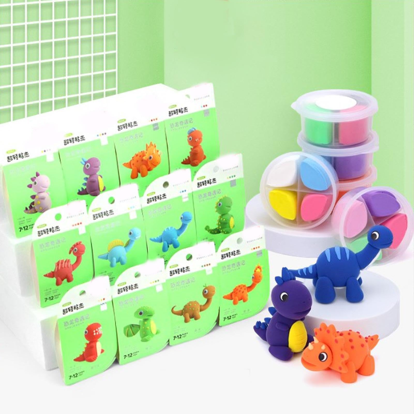 Kit de arcilla,Kit de arcilla seca al aire,Lindo juego de modelado con
