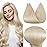 Full Shine Tape in Hair Extensions Human Hair 14 Inch Color 60 Blonde Hair Extensions Tape in Remy Hair Seamless Tape in Extensions 50G Brazilian Real Human Hair Silky Straight Thick Ends 20 Pcs