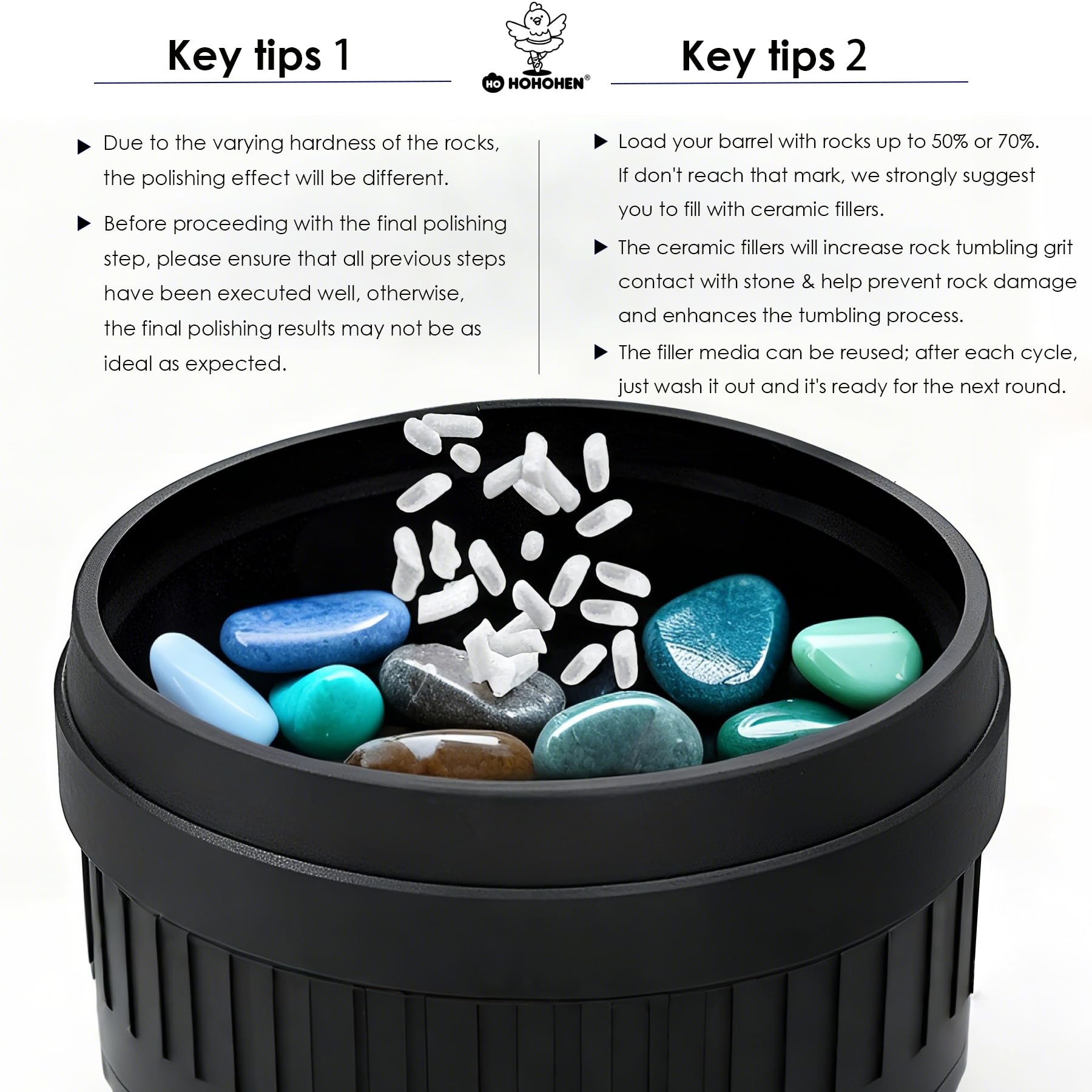 Rock Tumbling Grit Kit - Aluminum Oxide & Silicon Carbide -4