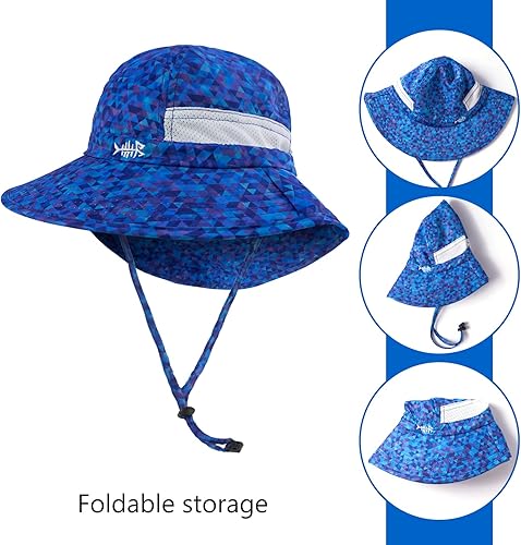 Miniatura 6 de BASSDASH UPF 50+ - Sombrero de sol para niños y niñas con ala ancha en el cuello y rejilla de ventilación para niños y niñas
