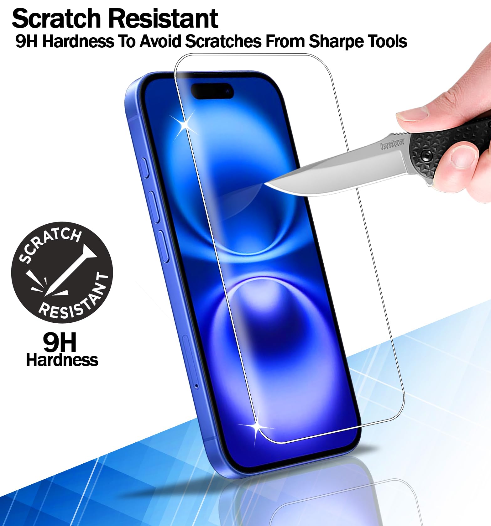 RKINC Vetro Temperato [3 Pezzi] per iPhone 12 Pro Max 6.7-Inch, Pellicola salvaschermo, Durezza 9H 0,33 mm [garanzia a vita] [antigraffio][antifrantumazione][senza bolle