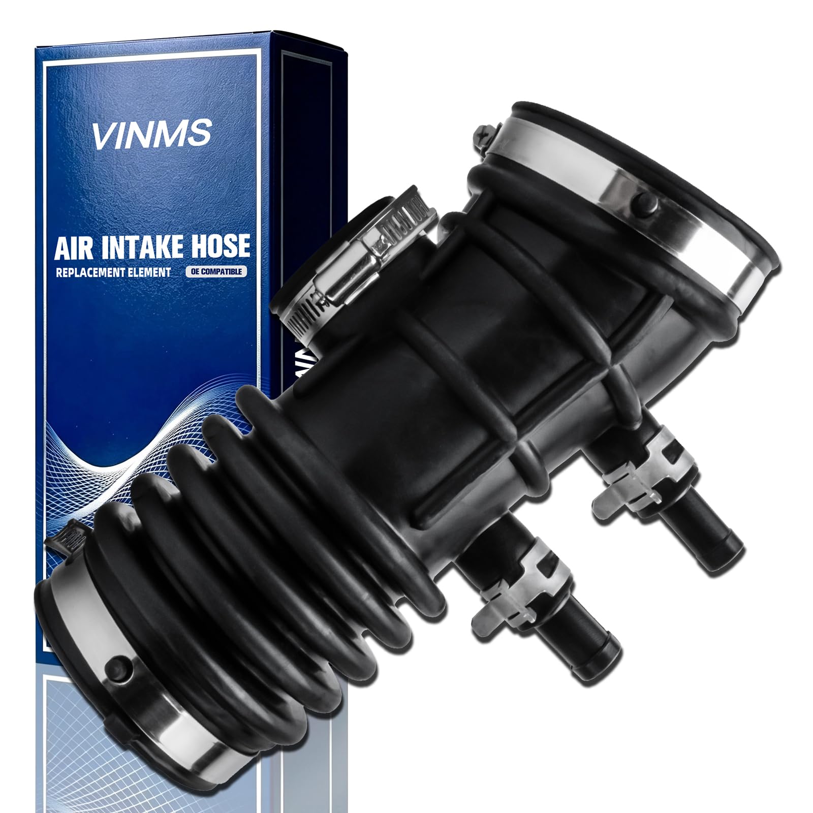 16578-4S100 Air Intake Hose Tube With Clamps for Nissan 1999-2004 Frontier 3.3L,2000-2004 Xterra V6 3.3L