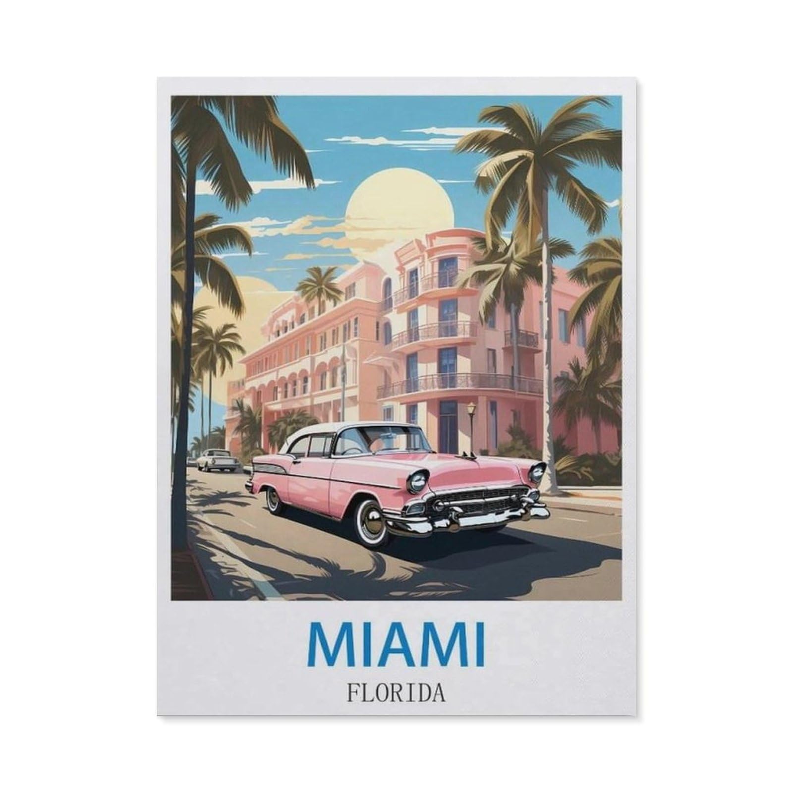 BEAYODKP 5D Diamond Painting，Miami Florida（40x50cm）