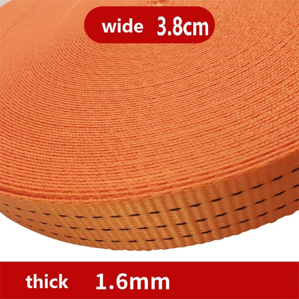 Tendeur universel à cliquet de 3,8 cm - En fibre de polyester - Pour véhicules - Pour emballage de pièces métalliques - Sangle en polyester - 20 m