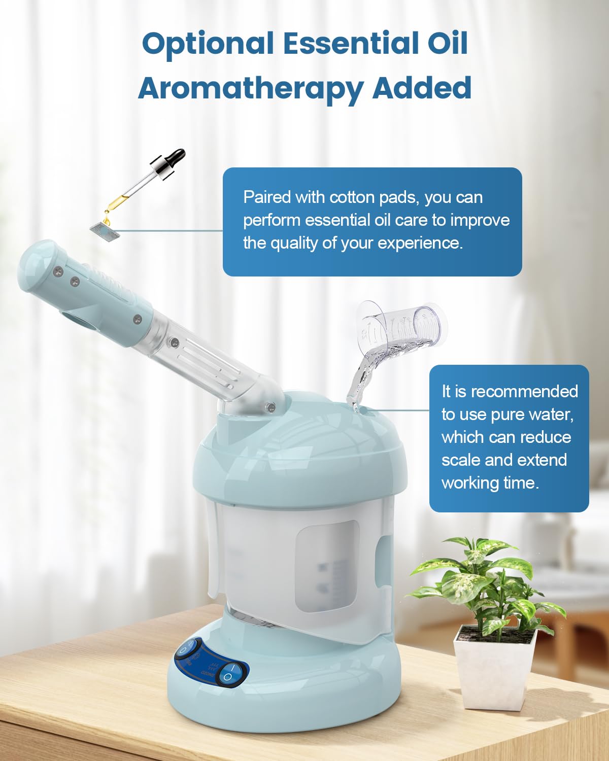Kingsteam Ozone Nano Ionic Facial Steamer with Extendable Arm